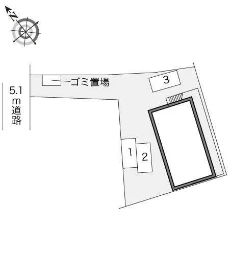 ★手数料０円★福岡市中央区唐人町３丁目 月極駐車場